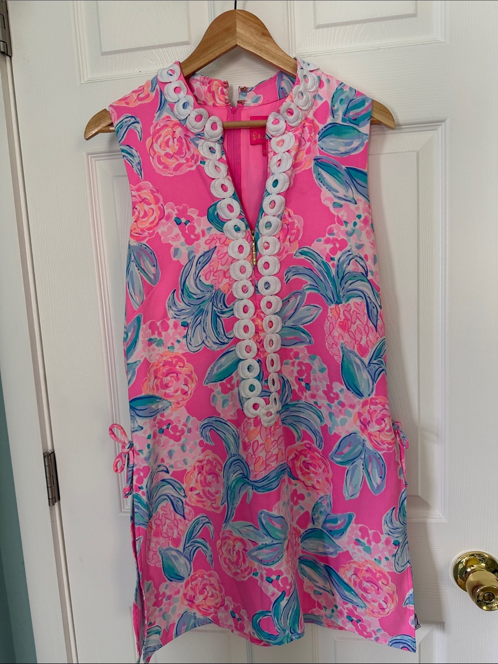 Lilly Pulitzer Pineapple Floral skirted romper